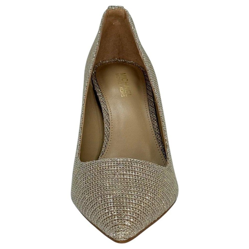 Michael Kors Alina Flex Gold Glitter Chain Mesh Womens Pumps Size 5.5M - Picture 6 of 12